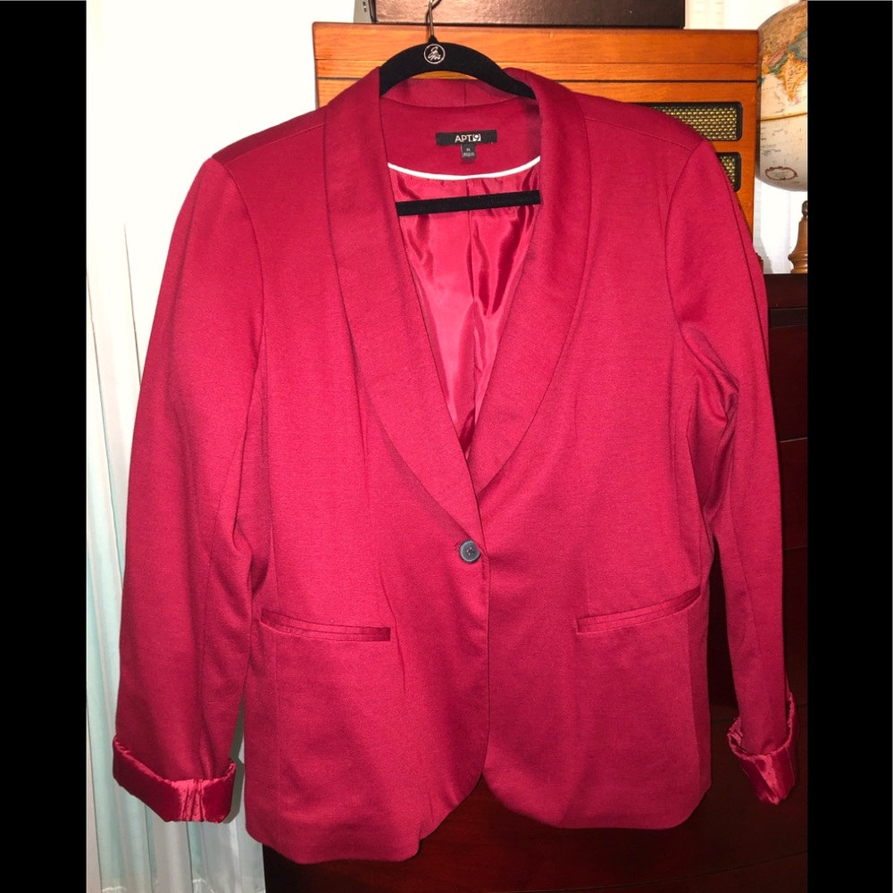 Apt. 9 Red Blazer Misses 🦋 Sz XL